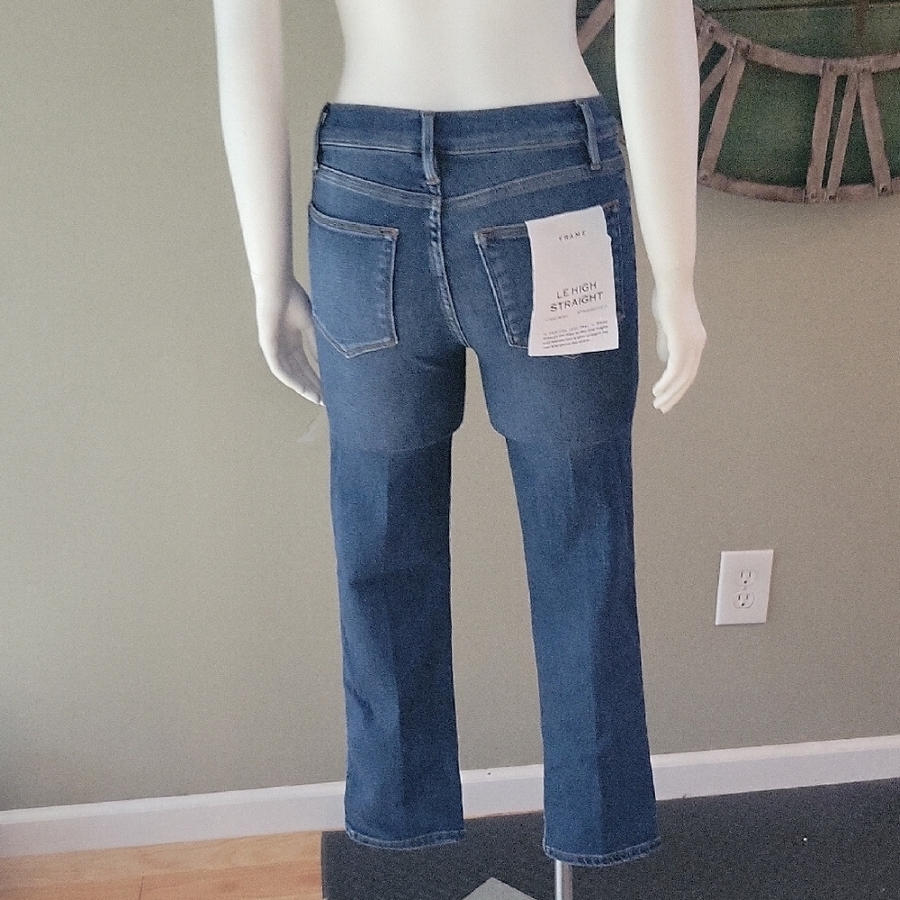 Frame Le High Straight High Rise Ankle Jean In Best - Picture 5 of 16